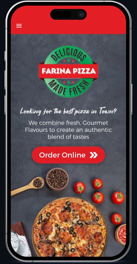 Farina Pizza mobile app